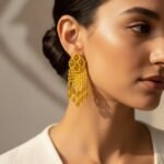 The Amber Aurora Handmade Beaded Fringe Earrings