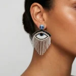 The 'Indigo Iris' Crystal Fringe Talisman
